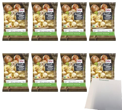 usy Bundle für Hofgut Kessel Chips Sour Cream & Onion VPE (8x150g Beutel) + usy Block