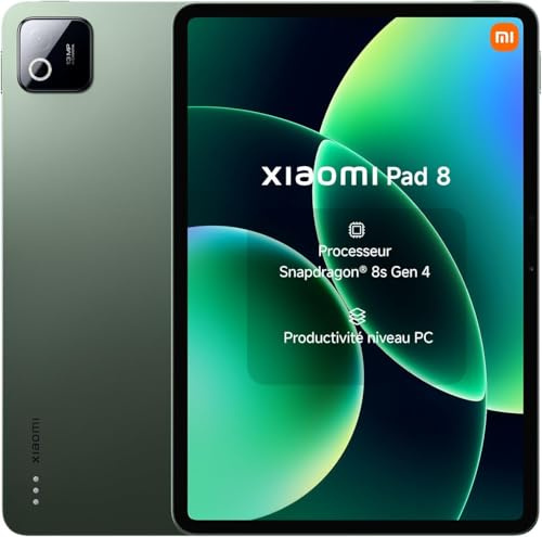 XIAOMI Pad 8, Tablet 11.2 inches, 12+256GB, Android 16, Snapdragon 8s Gen 4, Long Battery Life 9200mAh, 3.2K 144Hz Display, HyperAI, 45W, with Charger (Green)