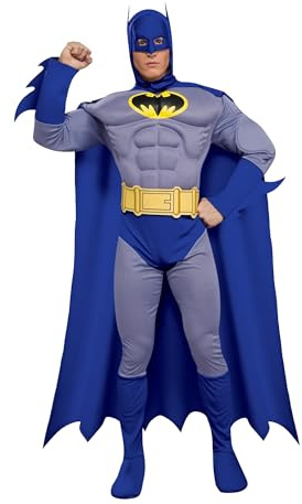 Rubie's Official DC Comics Batman Muscle Chest Adult Mens Fancy Dress Costume