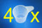 4 x MAAJ® MESSBECHER FÜR WASCHMITTEL WASCHPULVERMESSBECHER MINI MADE IN EU