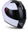 Soxon® ST-666 „Deluxe White Black“ · Integral-Helm · Full-Face Motorrad-Helm Roller-Helm Scooter-Helm Cruiser Sturz-Helm Streetfighter-Helm MTB · ECE 22.05 Visier Schnellverschluss Tasche L (59-60cm)