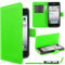 ebestStar - Coque Compatible avec iPhone SE 5S 5 Apple Etui PU Cuir Housse Portefeuille Porte-Cartes Support Stand, Vert [Appareil: 123.8 x 58.6 x 7.6mm, 4.0'']