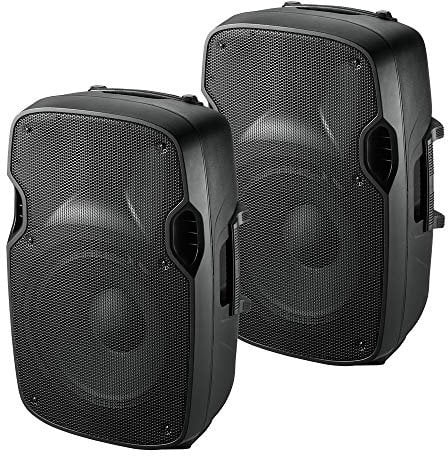 2x Ibiza Sound XTK12 Passive 12 Speaker 500W Sound System PA DJ Disco