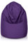Bepouf - Pouf a Sacco Morbido in Poliestere con Imbottitura in Palline di Polistirolo, Poltrona a Sacco Adatta per Camera e Salotto - Dimensione Mega 135x85, Colore Viola