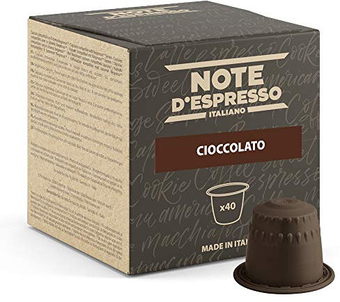 Note d'Espresso - Chocolat - Capsules Exclusivement Compatibles avec Machine NESPRESSO* - 40 x 7 g