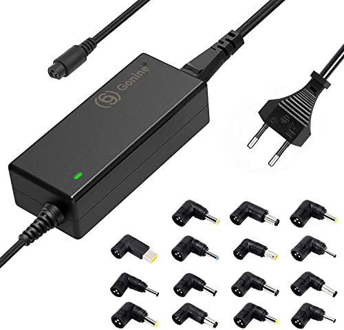 Gonine 90W Chargeur d’Ordinateur Portable pour HP Dell Toshiba IBM Lenovo Acer ASUS Samsung Sony Fujitsu Gateway Notebook Ultrabook Chromebook DC Sortie 15V 16V 18.5V 19V 19.5V 20V Adaptateur