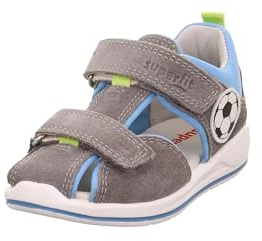 Superfit Jungen Boomerang Sandale, Grau Hellblau 2000, 27 EU