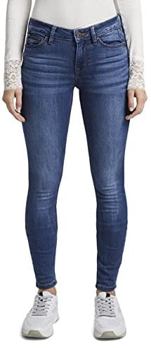 Tom Tailor Denim Damen Jona Extra Skinny Jeans, 10113 - Clean Mid Stone Blue Denim, 28/30