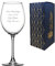 Personalised Engraved 21.5oz Large Enoteca Wine Glass, Personalise with Any Message for Any Occasion, Stylize from a Variety of Fonts, Gift Box Included