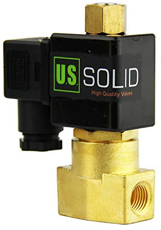 U.S. Solid 12V DC 1/8 G Elettrico elettrovalvola Ottone normalmente aperto Solenoid Valve Azionata direttamente Per Acqua Aria Olio