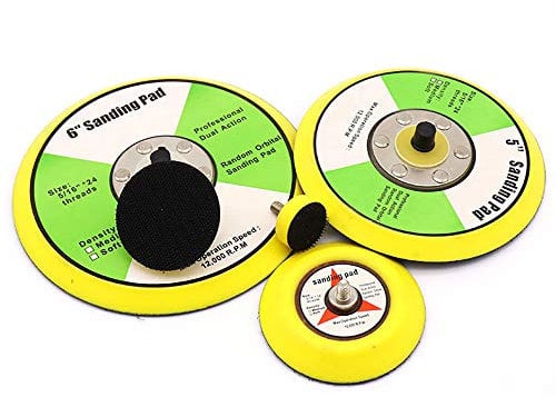 1Pcs Hook and Loop Backing Pad Sanding Polishing Backer Plate with M5 Thread for Random Orbit Sander Polisher Buffer (1/25mm)