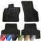 moto-MOLTICO Fußmatten Auto - Velours Autoteppiche passend für VW Golf I II (1974-1992) - 4-teiliges Set - Schwarze Automatten mit Beigen Ziernähten