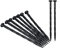 Lot de 50 piquets d'ancrage en plastique - 20,3 cm - Spikes en nylon - Pour bordures de pavés, barrières contre les mauvaises herbes, gazon, tente, piquets d'ancrage (50, 20,3 cm)