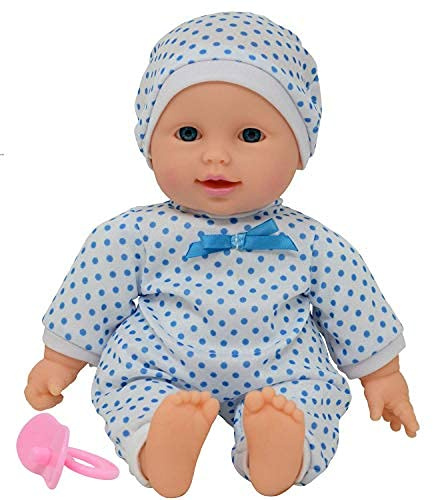 The New York Doll Collection 11 Zoll / 28 cm Weicher Körper Jungen Baby Puppe Im Geschenkbox - Puppenschnuller Enthalten - Spielzeug Babe Puppen Für Jungen Und Kleinkinder