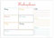 Friendly Fox Wochenplaner Block Schule, 1x DIN A4 Schreibtischunterlage als Kalender ohne festes Datum, Weekly Planer, Schreibblock Organisation to do