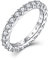 Starnny Damen Ringe Sterling Silber 925 Ewiger Ring 3A Zirkonia Verlobungsring für Damen,59