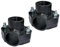 AERZETIX - C51884 - Lot de 2 Colliers de Prise en Charge pour Tuyau Ø40 - Filetage 1'' - à 2 boulons - Collier de dérivation de conduites Secondaires