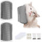 Massage Ecke Katze Bürste, Katze Self Groomer, Katzenbürste mit Katzenminze, Katzenbürste Wand Ecke, 2 Stück mit Katzenminze Unterstützung für Türen Tisch Wände für Langhaar Kurzhaar Katze Massage