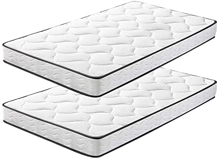 IZTOSS Lot de 2 Matelas 90x190cm Matelas Memoire de Forme Luxe Matelas de Lit d'Adulte et d'enfant Épaisseur 15cm
