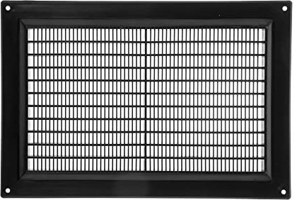 Vent Systems 250 x 170 mm / 10 x 7 Inch Rectangular Plastic Air Vent Cover, Louvered Wall Grille with Insect Mesh, HVAC Vent Cover for Intake and Exhaust for Wall, Ceiling, Shed, Home Improvement