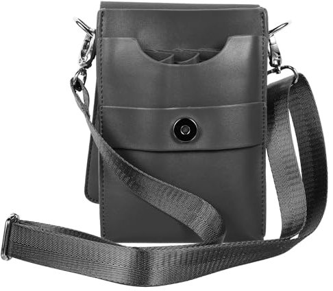 Housoutil Schere Hüfttasche, Crossbody Leder Scherenetui, Multifunktionale Haarspange Kamm Friseur Werkzeug Schere Aufbewahrungstasche