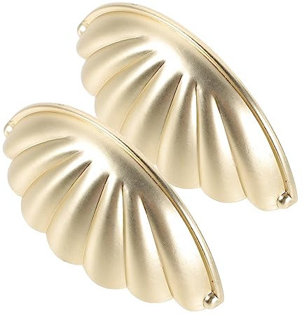 jojofuny Poignées De Meuble En Métal Doré Vintage Pour Porte D'armoire Et Tiroir, Accessoire Mobilier Cuisine Et Chambre, Lot De 2 Pièces