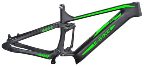 Generisch Set mit 12 Aufklebern Aufkleber für E-Bike, E-Bike, Universalrahmen, Schutznummer 2188 (069 Neongrün)
