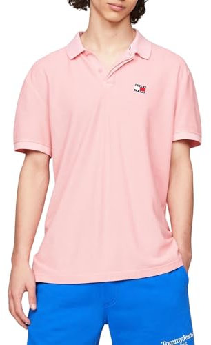 Tommy Jeans Polo pour homme DM0DM18982, Rose, XL
