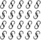 Qianyu 20 Stück S Karabiner Mini Karabinerhaken Doppelkarabiner Klein Outdoor Camping Karabinerhaken Anti-Diebstahl Und Anti-Drop-Verschlussclip für Rucksack Wandern Schwarz