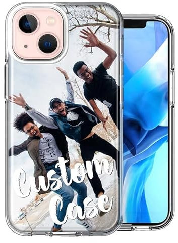 Sangkoo Personalisierte Handyhülle mit Foto für iPhone 15/15 Plus/15 Pro/15 Pro Max/14/14 Pro/14 Pro Max/13/13 Pro Max/12/12 Pro Max/11 Handy Hülle Selber Gestalten Shutzhülle iPhone Handyhülle