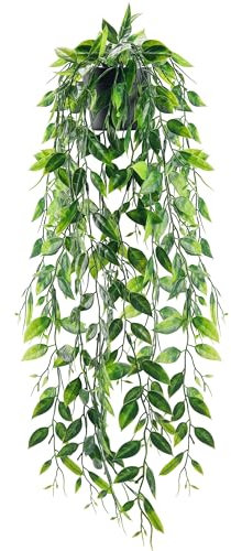 Der Rose Kunstpflanze Künstliche Pflanzen Hängepflanze Künstlich Künstliche Hängepflanzen Fake Plant Kunstpflanzen Wand Für Wohnzimmer Wanddeko Zimmer Bücherregal Deko