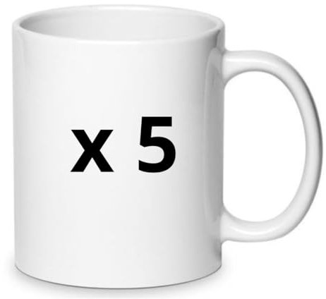 Generico Taza blanca para la sublimación 400ML (5)