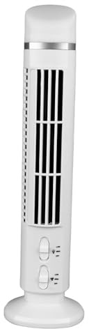 Annadue 34dB leiser Turmventilatore, 90° oszillierende Ventilatoren Blattloser Tower Fan Standventilator mit Licht, leicht zu reinigen, für Schlafzimmer, Küche, Bür usw (Weiß)