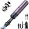 Chuboor Mini Staubsauger, Akku Handstaubsauger Starke Leistung 70W Handstaubsauger Ruhiges und Bequemes mit HEPA Effektiver Filter Laufzeit 30 Min Aufladbar USB für Zuhause/Auto/Tierhaare (violett)