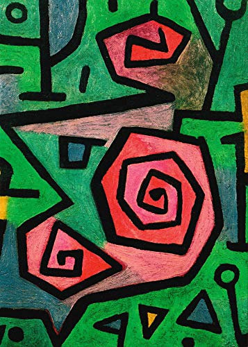 Kunstkarte Paul Klee Heldenhafte Rosen