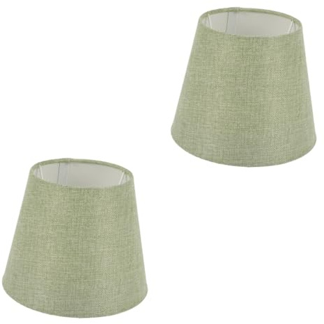 HOMSFOU 2pcs Fabric Lampshade Vintage Pendant Light Lampshades for Table Vintage Shades Small Shade Norse Shades for Table s Verde Wrought Iron Green