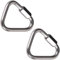 Delta Quick Link 304 Edelstahl M10 Dreieck Haken,Schnellverbindungs-Karabinerhaken aus Edelstahl,Abnehmbarer Karabinerhaken mit Drehverschluss für Outdoor Camping,Sport,Wandern,Rucksack,2 STK