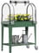 Outsunny Raised Garden Bed with Greenhouse Cover, Mobile Elevated Planter Box with Wheels and Bottom Shelf for Vegetables, Flowers, Herbs, 80 x 40 x 120cm, Green