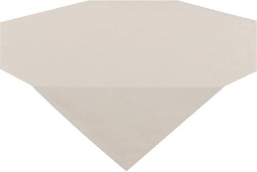 Wien Home Nappe moderne et anti-taches pour toute l'année, beige, gris sable, 85 x 85 cm