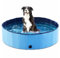 Piscina pieghevole per cani grandi e piccoli, da 80 x 20 cm, in PVC, piscinetta per cani, vasca per cani per interni, blu