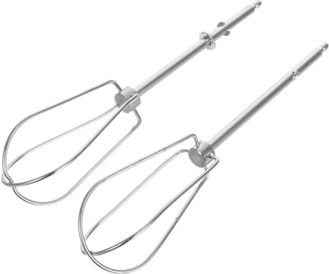 SOIMISS 2 Pièces Accessoires de Batteur à Main Acier Inoxydable de Tiges Remplacement pour Électriques pour Mélanger Fouetter Ingrédients