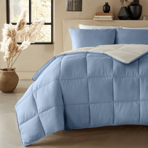 Zelesta Premiumbed Bettdecke 140x200 4 Jahreszeiten – Daunendecke – Bettwäsche Winterdecke und Sommerbettdecke warm Duvet – Waschbare Bettdecke ohne Bezug – Anti-allergene Steppdecke – Baumwolldecke
