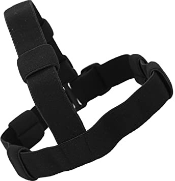 HELEVIA Taschenlampen-Stirnband, Elastisches Band für -Taschenlampe, Outdoor-Werkzeuge mit 3-Licht-Befestigung, Ideal für Camping, Wandern, Angeln, Nylonmaterial in Schwarzer Farbe