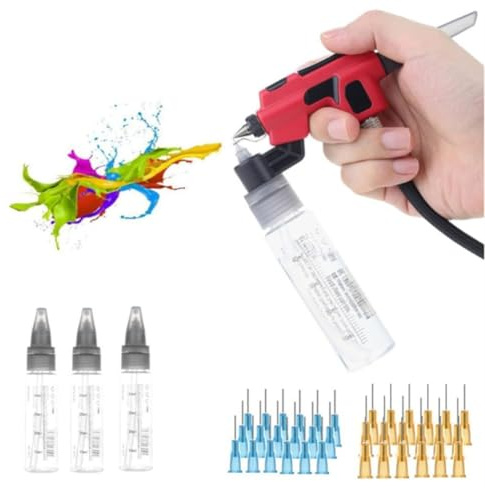 Uxsjakjsd PT-AB Wash-Free Airbrush for Models Painting Tool Quick Paint Change with Marker Rack Hobby DIY Crafts