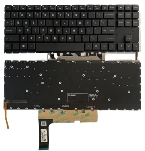 QWCOZSY pour HP pour Omen 15-EN0036NR 15-EN0010CA 15-EN0023DX Ordinateur Portable pour Clavier Disposition américaine