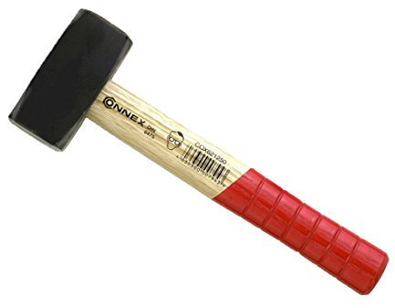 Connex COX621000 Fäustel mit geschweiftem Eschenholzstiel, 1000 g