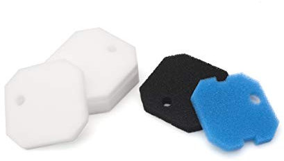 LTWHOME Filterschwamm Passend für Eheim Professional 2222/2324 und Experience 150/250/250T (1 x Blau + 3 Schwarz + 4 Weiß)
