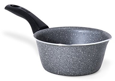 Aeternum New Trudi Casseruola Conica con Becco, Alluminio, Effetto Pietra, 16 cm