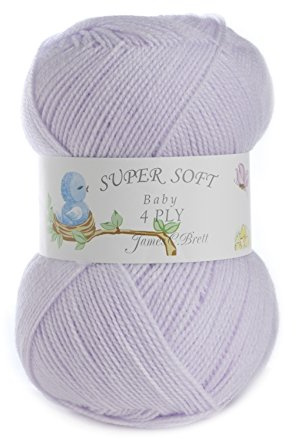 Baby 4ply Knitting Yarn by James Brett 100g (Lilac BY3)