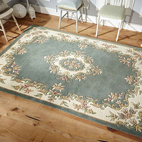 Rugs Direct Rug, 100% Wool, Green, 200cm x 285cm